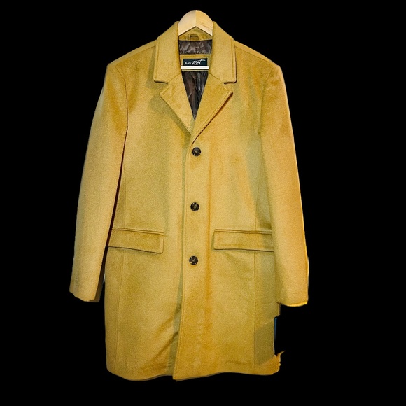 Black Rivet Men's Peacoat Jacket Size Large Camel Color MSRP $350 #BK4AB151 - Picture 8 of 10